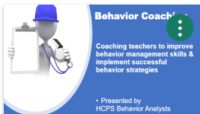 Coaching Behavior: Coaching teachers to improve behavior management skills & implement successful be