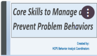 Core Skills to Manage and Prevent Behavior Problems-SELF PACED COURSE