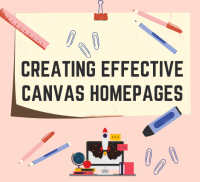 ONLINE: Creating Effective Canvas Homepages
