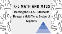 ONLINE- K-5 Math & MTSS: Teaching the B.E.S.T. Standards Through a Multi-Tiered System of Supports