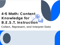 F2F: K-5 Math: Collect, Represent, and Interpret Data (G4-5)